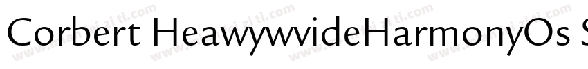 Corbert HeawywvideHarmonyOs Sans sc字体转换